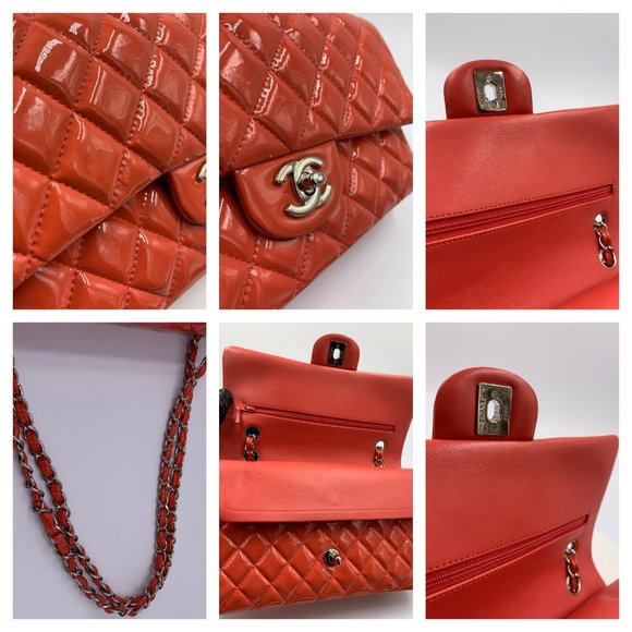 Authentic CHANEL Classic Medium Double Flap Pink Bag SHW - Picture 7 of 17